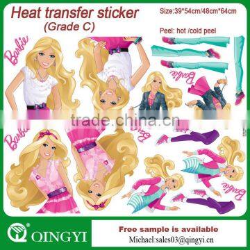 Heat transfer printing custom stickers