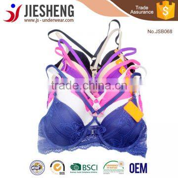 Sexy Stylish Lace Front Opening Racer Back Bra