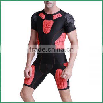 2017 High Quality Padded Protector Compression Shirt And Short photo-2