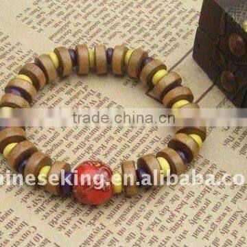 fashion color wood beads bracelets, West style jewelry, fashion children bracelet jewelry