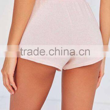 MGOO Hot Slae Sexy Hot Brushed Short Pant Women Plain Cozy-casual Sport Shorts With Angled Side Pockets photo-2