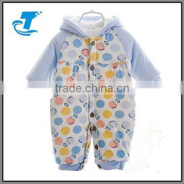 2016 new arrival baby winter romper with hood