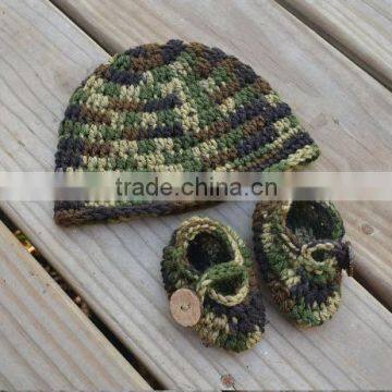 Hot Sale Autumn Winter Baby Toddler Crochet Wool Shoes Set Cute Style Infant Hand Knit Shoes photo-5