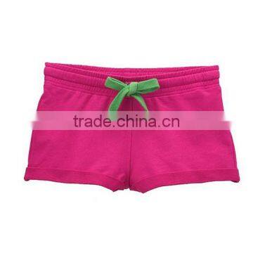 OEM summer stylish high quality cheap solid color cotton blank women mini dry fit shorts