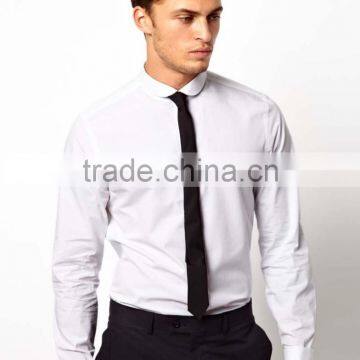 Latest Mens Double Cuff White Dress Shirt photo-4