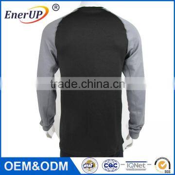 Sport Wear Crew Neck Long Sleeve Moisture Wicking Antibacterial UPF 50+ Shirt Men photo-3