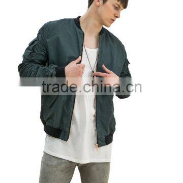 Classic Fashion Jacket Pleated Sleeve Mens Fashion Jacket photo-2