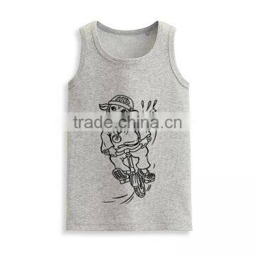 Wholesale Sleeveless t Shirt Fashion Kids Custom Print Tank Top Manufacturer photo-6