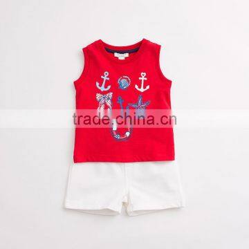 children clothing sets colourful printed summer cotton short sleeve clothing sets