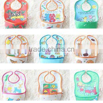 PVC baby bibs Baby rice bib waterproof plastic bib