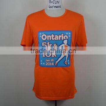 2014 gaungzhou mens orange dri fit t-shirts wholesale