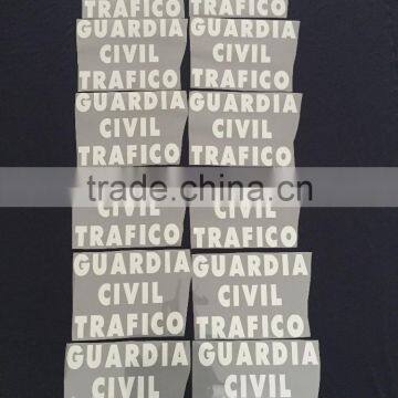 Relfective Logo Reflective Letters Reflective Words be Heated on Polo Shirt for Spain Market photo-2