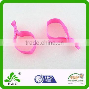 Hand Knotted Solid Color Elastic Wristband Hair Band Wrist Band photo-2