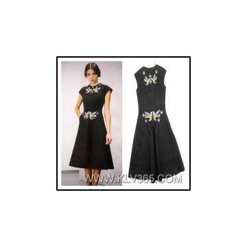 New Dress Ladies Fashion Dress Simple Long Dress