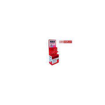 Custom Supermarket Cardboard Floor Display Stand , Matt Film Lamination