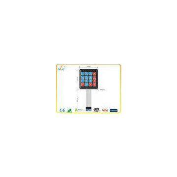 Autotype PC Overlay PCB Membrane Switch Keyboard With Embossed Button