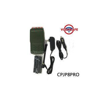 2016 New Lojack Jammer/Blocker for Cellular Phone+GPS+Wi-Fi+Lojack, Handheld 8 Band Cellphone, Remote Control Signal Jammer, Wholesales Cheap 8 Antenna Jammer