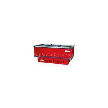 Red 600L Energy Efficient Stainless Steel Deep Chest Freezer for Supermarket