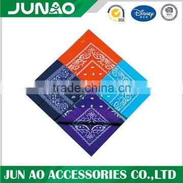 Customized Cotton polyester Square Printing Bandanas