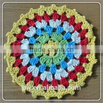 Handmade Crochet Decorative Tea Pad,Doilies & Runners, Crochet cup mat pad table protector