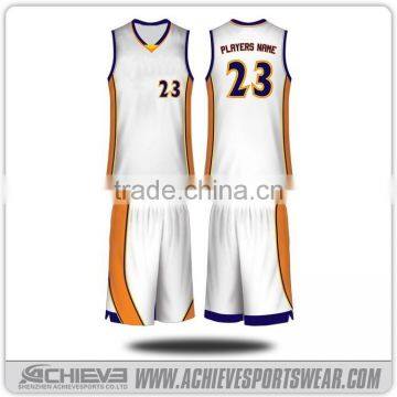 100% polyster basketball vests sublimated design