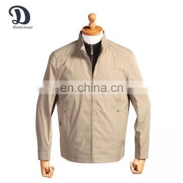 Wholesale mens windbreaker bomber jacket jacket with windproof stand collar