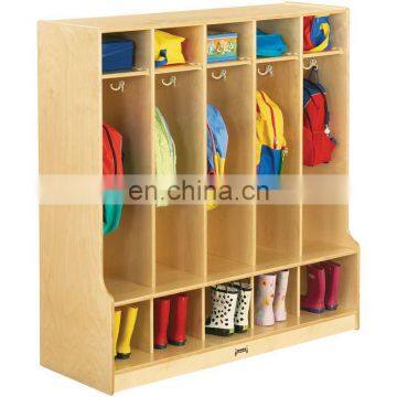 Wooden Preschool Furniture Children Toys Storage Cabinet