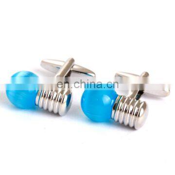 New Blue Light Lamp Bulb suit mens shirt cufflinks