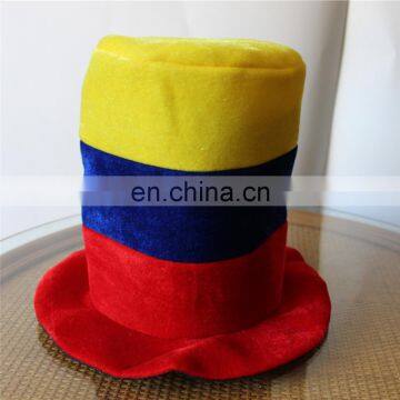 factory stripe color funny crazy top hat