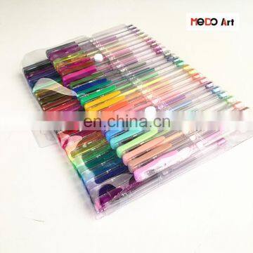 Glitter Metallic 48 Gel Pens set Color Gel Pens Pack Good gift for Coloring Kids