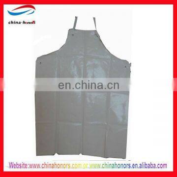 white pvc waterproof apron/washable pvc apron/customized pvc apron