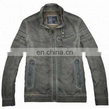 2015 fashion design garment dyed padded jacket