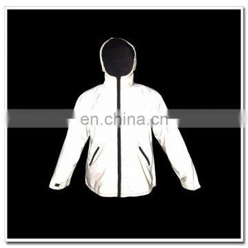 full reflective polyester rain jacket