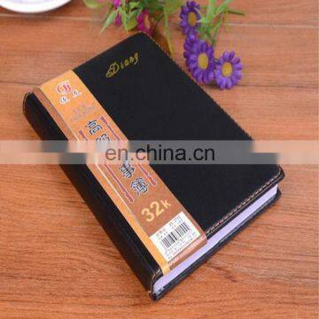 China factory wholesale custom luxury pu leather diary notebook for business men with personalized logo