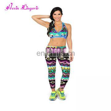 Low Price Fashion Print Fitness Tights 92 Polyester 8 Spandex Leggings photo-2