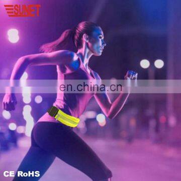 Reflective Cycling Running Sport Belt Funny Pack Led Waistbag,Running Belt Led,Waterproof Led Running Belt