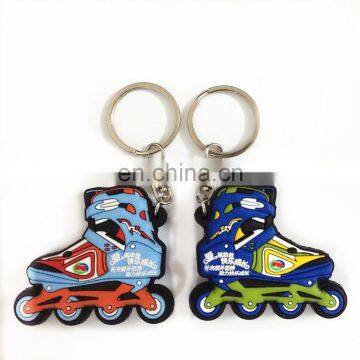 OEM colorful logo cheap pvc keychain / rubber keychain wholesale