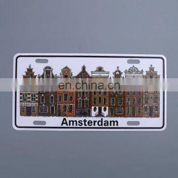 Wholesale Promotion Cheap Custom Prined Motorcycle Decorative Metal Signs Tin Licence Number Plate