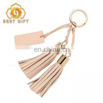 Luxury Bag Accessories Leather Tassel Keychain