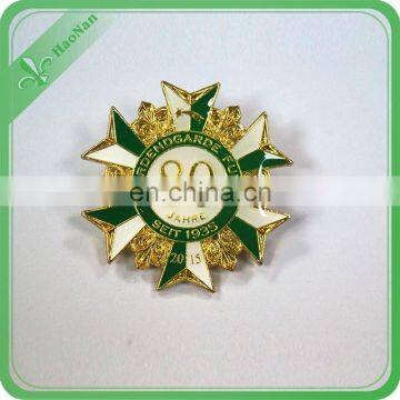wholesale custom private school uniform logo star shaped badge