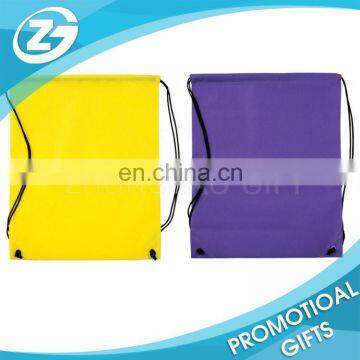 purple drawsting non woven bag non woven backpack