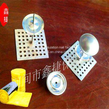 Copper Self-adhesive Insulation NailLock CapSelf Locking Stainless Steel Perforated Insulation Nail Air Conditioning Insulation Blanket Aluminum Insulation Nail photo-2