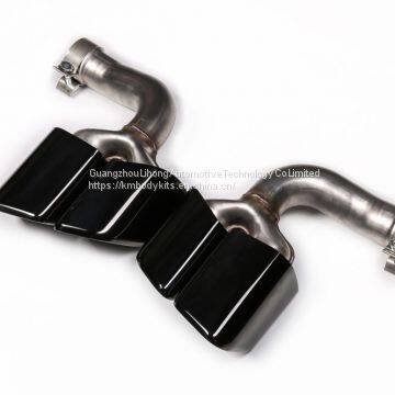KM for Cayenne Turbo Style 9Y0 2018-up Exhaust Tip Exhaust Pipes Muffler Tips Tail Pipe Black Titanium Normal Style photo-5