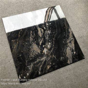 High Quality Black Design Marble Flooring 800x800 Porcelain Full Polished Glazed Tiles photo-2