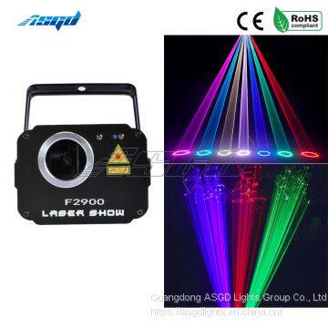 ASGD Beam 1800mW 3D Stage Laser Light RGB Animation Scan Projector Wedding Birthday Party DJ 2000 Patterns Christmas Music Disco Bar photo-2