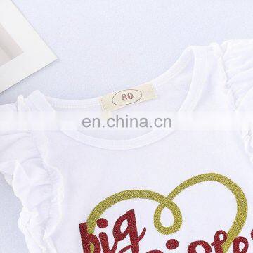Summer Girls Clothing Set Sleeveless Letter T-shirt Lace Sequin Skirt Outfits Kids Toddler Girls Clothes photo-5