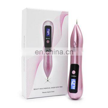 LCD screen 9 levels Mole Removal Plasma Pen Sweep Spot Tattoo Handheld Beauty Laser Device 2019 New