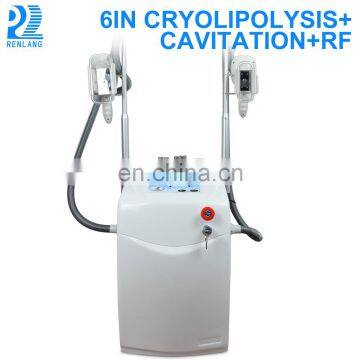 2018 Portable Coolshape Cryolipolysis Freeze Fat slimming machine Double Lipo Cryo with Cavitation and RF Handles