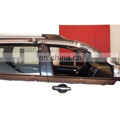 Chrome door visor side window deflector shade sun rain shield silver strips guard for Kia Borrego