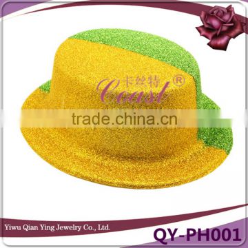 cheap funny adult plastic plastic glitter party top hat